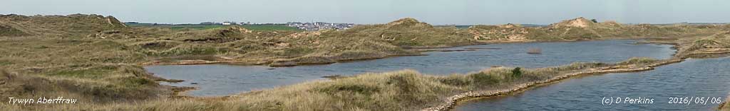 Still flooded middle slacks at Aberffraw.