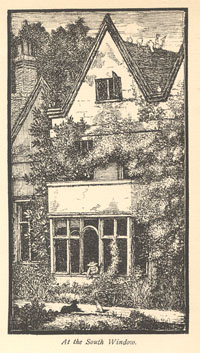 E.V.B. Drawing: At the South Window (Huntercombe Manor).