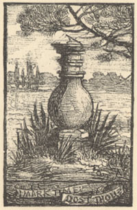 E.V.B. Drawing on the last page of the book.