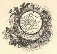 E.V.B. Drawing at the end of the December chapter.
