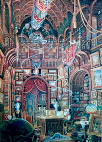 The difficult 'Christmas' jigsaw puzzle completed.