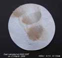 Sample of dust taken at 09 GMT on 13 March 2006.