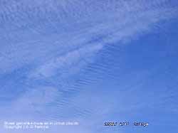 Shear generated waves in cirrus clouds.