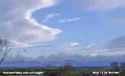 Cloudscape looking towards Snowdonia from near Llangefni.