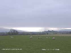 Anticyclonic gloom on Anglesey, but it was a little brighter in Snowdonia.