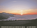 Sunset over fog that peristed allday along the Menai Straits.