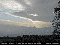 Lenticulular altocumulus clouds over the Carneddau Mountains.