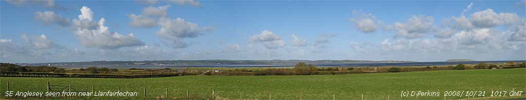 SE Anglesey viewed from across the water near Llanfairfechan.