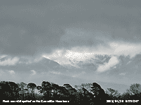 Late April snowfall on the carneddau Mountains.