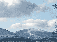 View of snow covered Yr Wyddfa & Crib-y-ddysgyl from Llansadwrn.