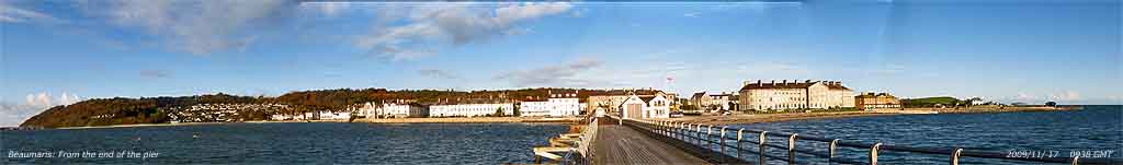 View of Beaumaris from the pier.