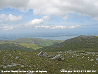 Anglesey viewed on 30th June from near the summit of Foel-fras.
