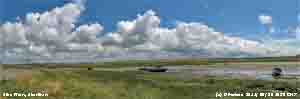 Cumulus clouds formed in central and SE Anglesey. View from Afon Ffraw.