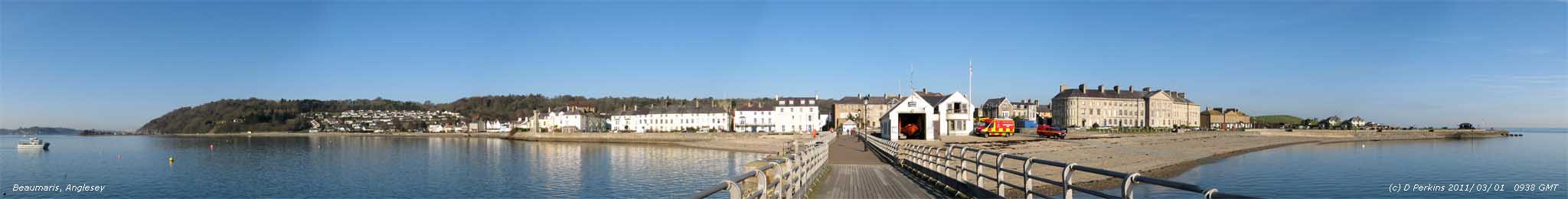 Beaumaris from The Pier on a fine sunny morning.
