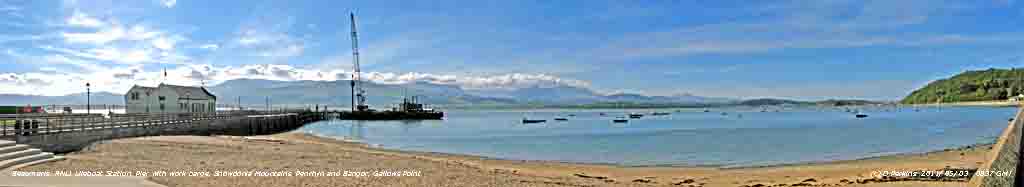 Panorama at Beaumaris pier.