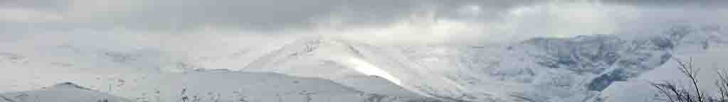 Snow on the Carneddau Mountains.