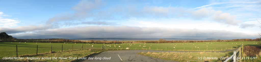 The Anglesey cloud viewed from the mainland at 1119 GMT.