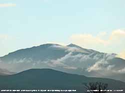 Snow on Garnedd Ugain and Yr Wyddfa.