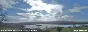 Orographic lee-wave clouds over the Menai Strait.