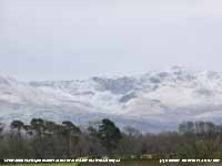 Fresh snow on the Black Ladders and Carnedd Dafydd.