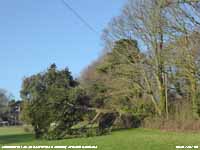 A casualty of Storm Desmond at Gadlys, Llansadwrn.