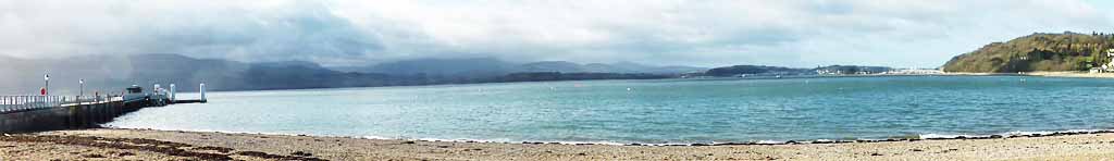 The Menai Strait at Beaumaris on a fine morning.