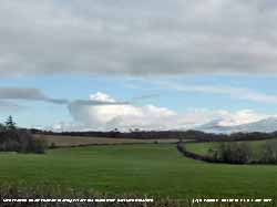 Convective shower nears Llanfairfechan.