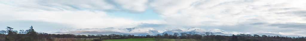 Fresh snow fell in the afternoon on St. David's day.