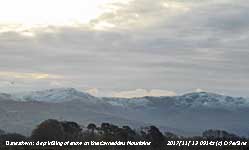 Snow on the Carneddau Mountains.