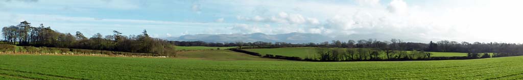 View of Carneddau Mountains from Llansadawrn.