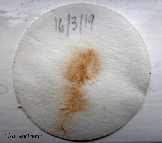 Saharan dustfall on 16 March 2019.