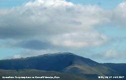 Ice precipitation spotted on Carnedd Llewelynon 15 October 2023.