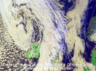 Low S of iceland with frontal cloud over W UK . Click for larger image. 