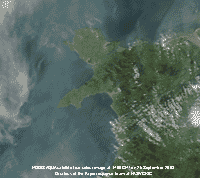 MODIS AQUA image at 1400 GMT on 26 September 2008, courtesy of the Rapid Response Team at NASA/GFSC.