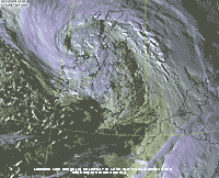 Meteosat MSG image (c) EUMETSAT at 15 GMT on 24 October 2009, courtesy Bernard Burton.