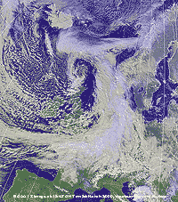 NOAA 18 image at 1247 GMT on 26 March 2009, courtesy of Bernard Burton. 