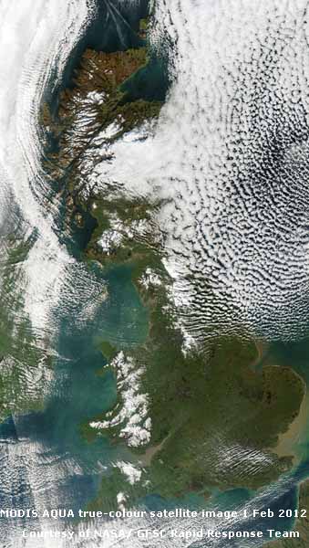 MODIS AQUA image 1 February, courtesy of the Rapid Response Team at NASA/GFSC.