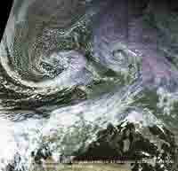 Meteosat MSG image (c) EUMETSAT at 12 GMT on 25 Nov 2012, courtesy of Ferdinand Valk.
