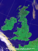 NOAA 19 image at 1248 GMT on 26 May 2012, courtesy of Bernard Burton. 