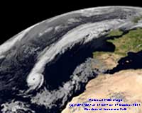 Meteosat MSG image (c) EUMETSAT at 12 GMT on 14 October 2017, courtesy of Ferdinand Valk.