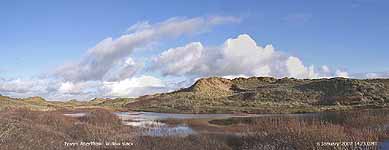 Tywyn Aberffraw flooded willow slack 6 January 2007.