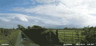 Complex cloudscene from a Llansadwrn lane.